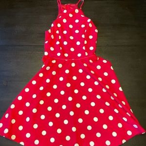 Macy’s Juniors Red and White Polka dot dress